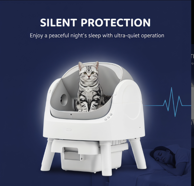 Self-Sifting Cat Litter Box
