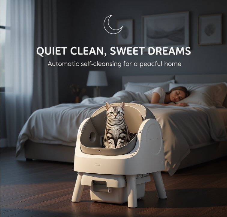 Self-Sifting Cat Litter Box